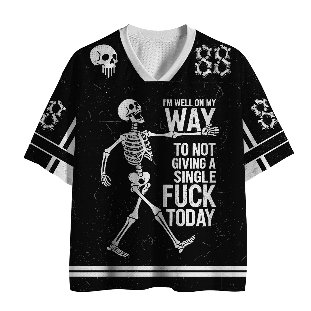 Tokyo-Tiger Skeleton On The Way Mesh Jersey