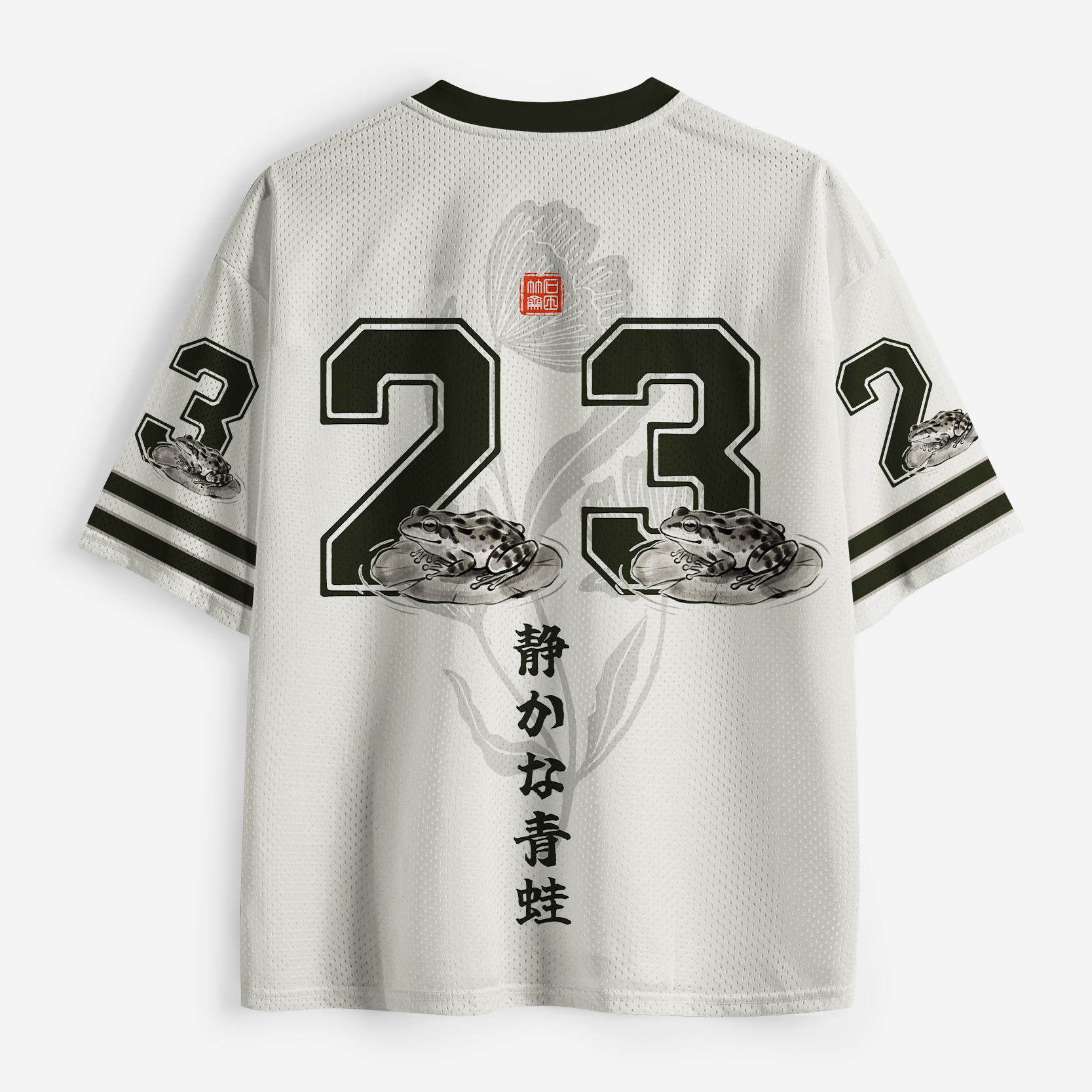 Tokyo-Tiger Funny Ink Painting Frog Mesh Jersey