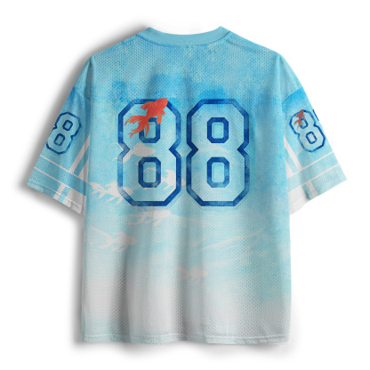 Tokyo-Tiger Summer Koi Watercolor Mesh Jersey