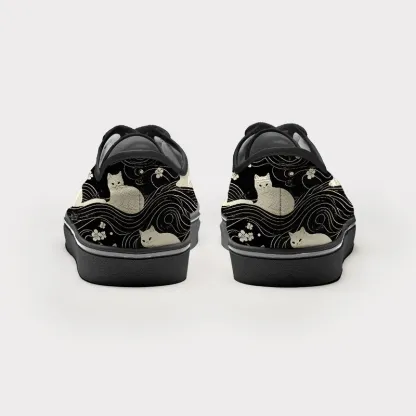 Tokyo-Tiger Mysterious Cat Canvas Shoes