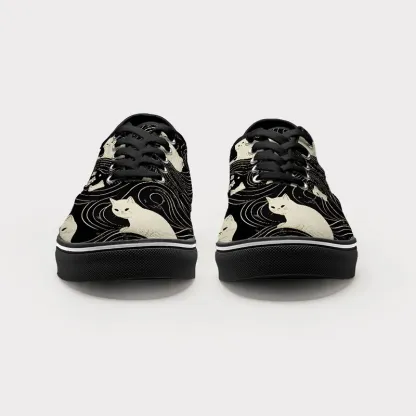 Tokyo-Tiger Mysterious Cat Canvas Shoes