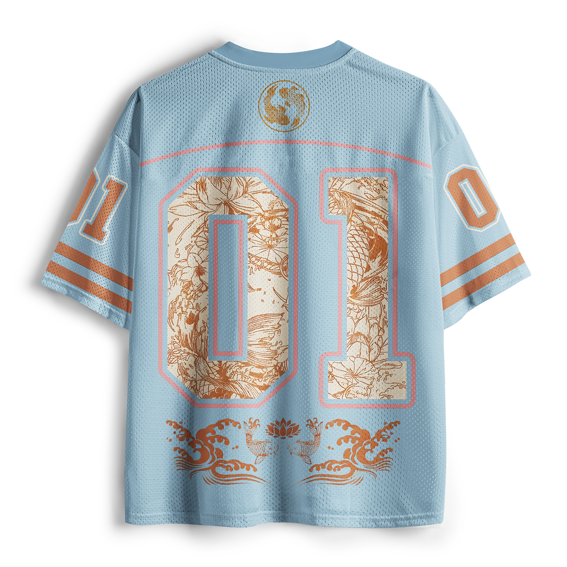Tokyo-Tiger Inner Peace Koi Fish Lotus Mesh Jersey