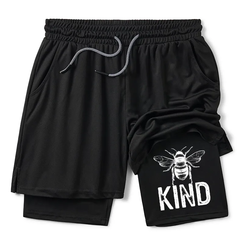 Tokyo-Tiger Minimalist Bee Kind Illustration Training Shorts Sale