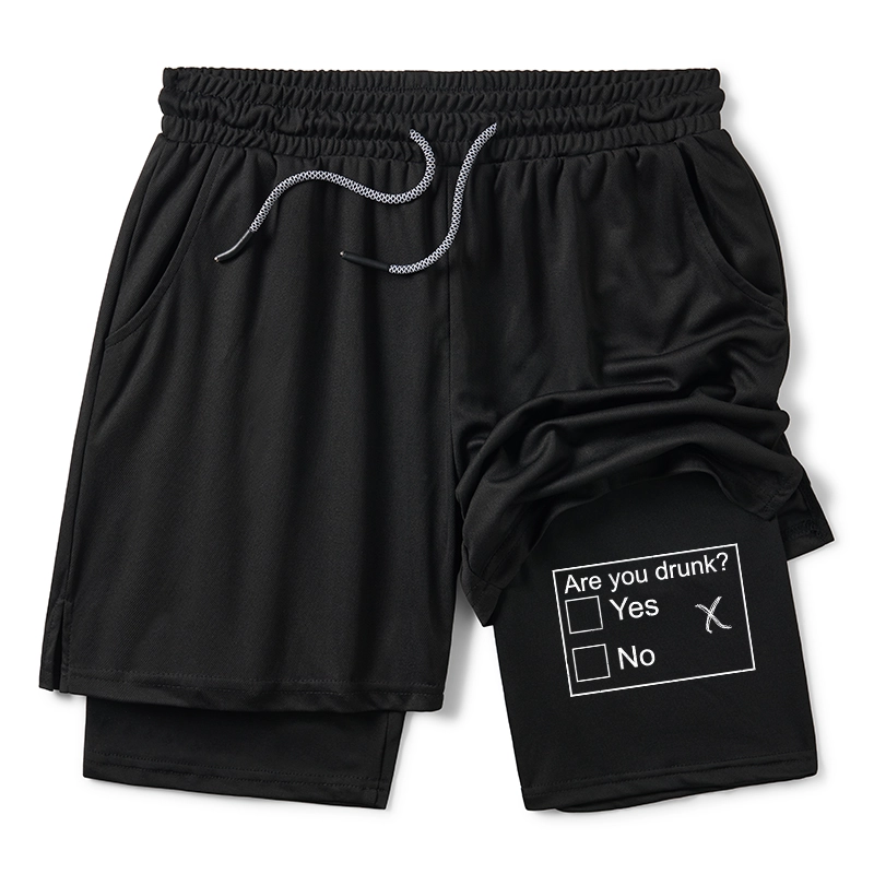 Tokyo-Tiger Confused Drunk Checkbox Graphic Training Shorts