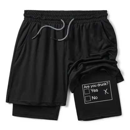 Tokyo-Tiger Confused Drunk Checkbox Graphic Training Shorts