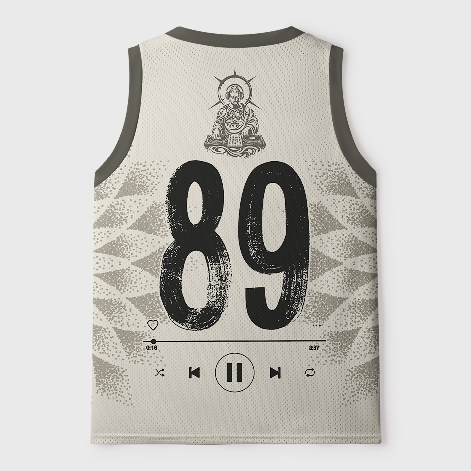 Tokyo-Tiger DJ Buddha Zen Music Mesh Tank Top