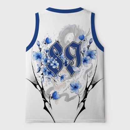 Tokyo-Tiger Ink Wash Dragon & Tiger Mesh Tank Top