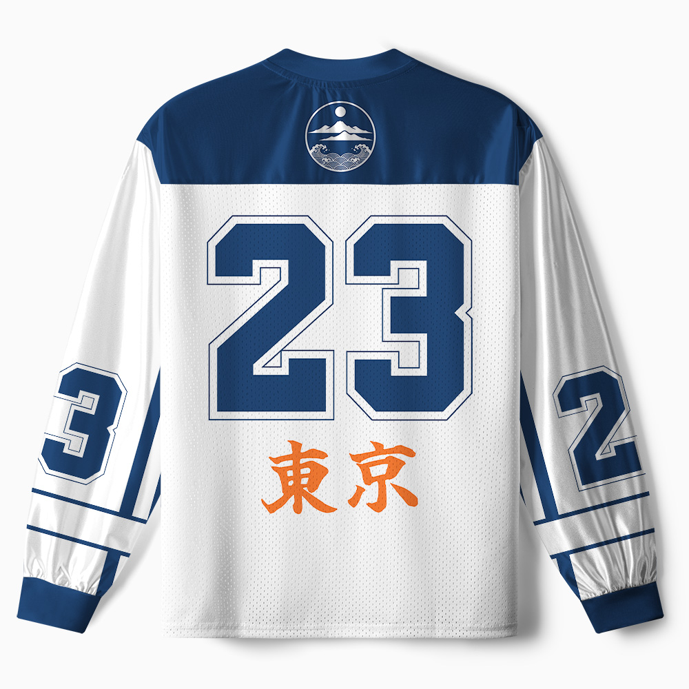 Tokyo-Tiger Tokyo Octopus Sushi Paneled Long Sleeve Jersey