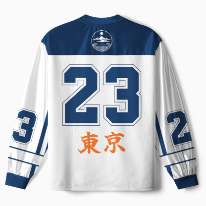 Tokyo-Tiger Tokyo Octopus Sushi Paneled Long Sleeve Jersey