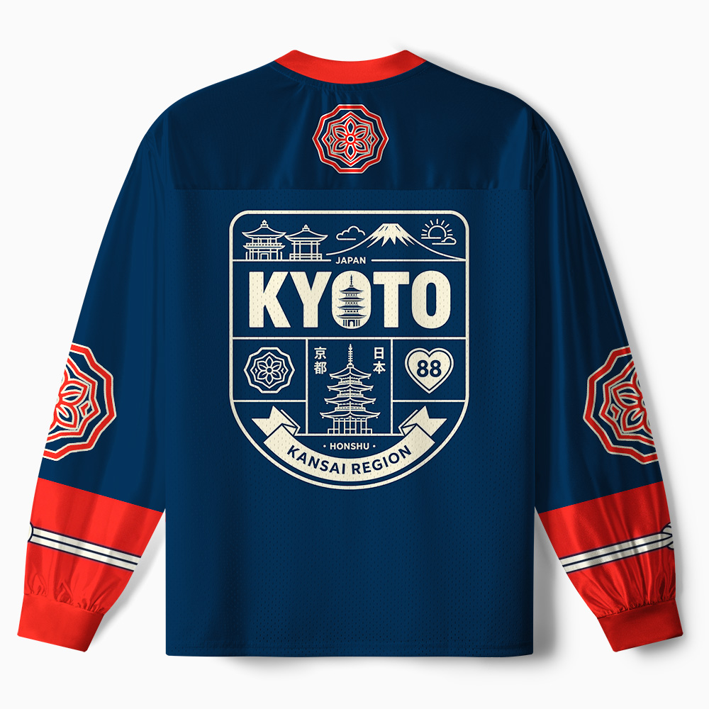 Tokyo-Tiger Kyoto Kimono Paneled Long Sleeve Jersey