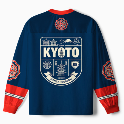 Tokyo-Tiger Kyoto Kimono Paneled Long Sleeve Jersey