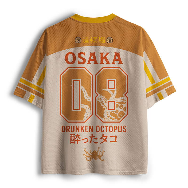Tokyo-Tiger Tako Sake Vibes In Osaka Mesh Jersey