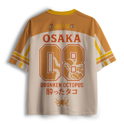 Tokyo-Tiger Tako Sake Vibes In Osaka Mesh Jersey