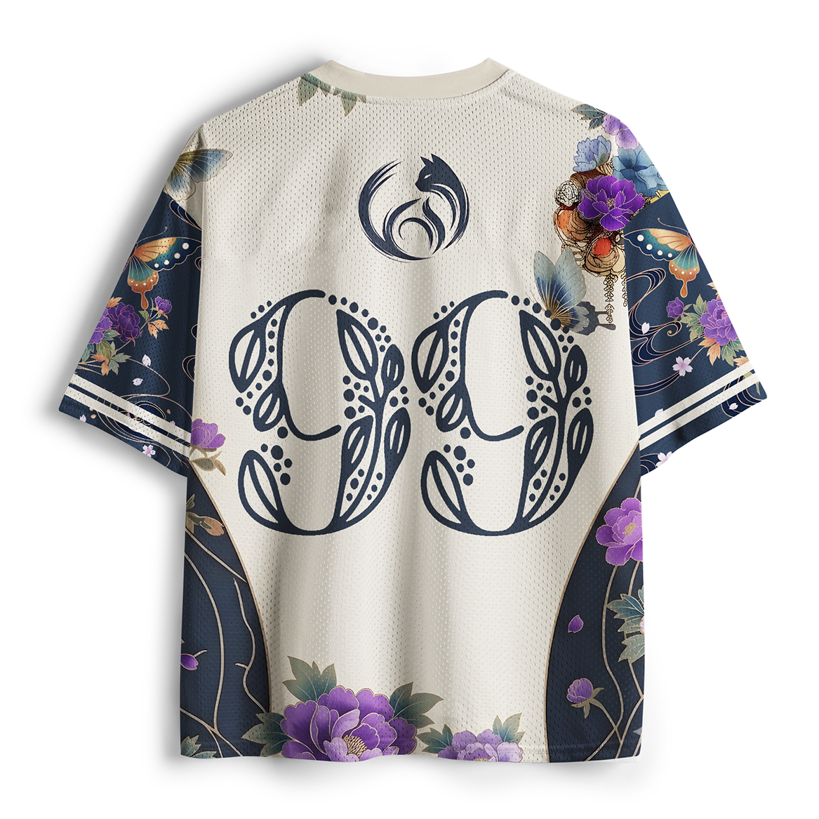 Tokyo-Tiger One Time Meeting Floral Neko Mesh Jersey