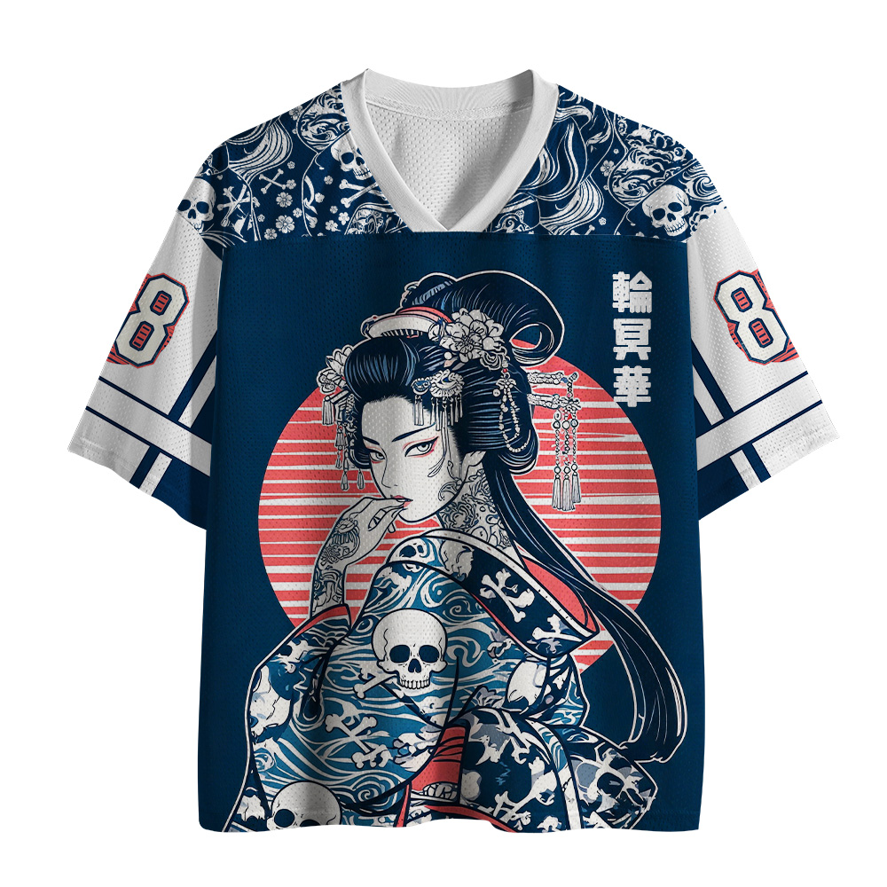 Tokyo-Tiger Skeleton Sun Kimono Mesh Jersey