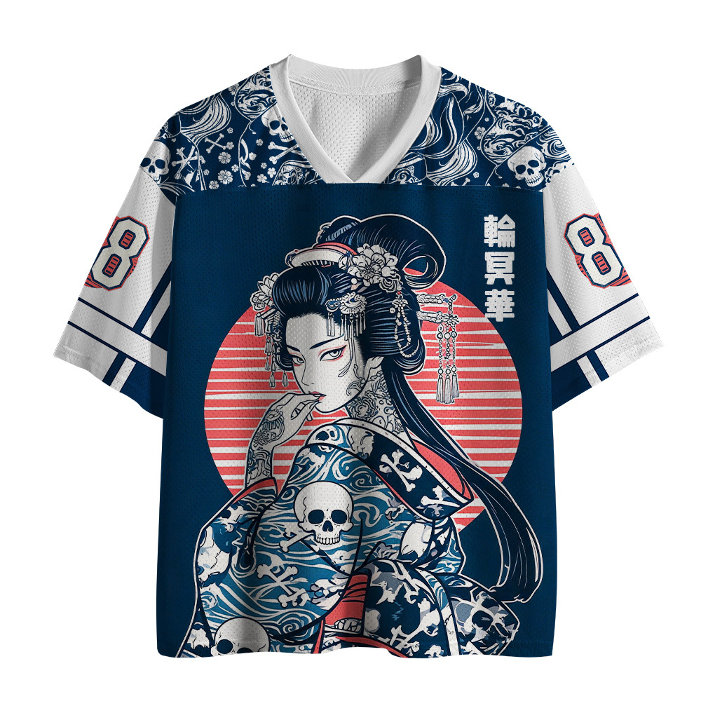 Tokyo-Tiger Skeleton Sun Kimono Mesh Jersey