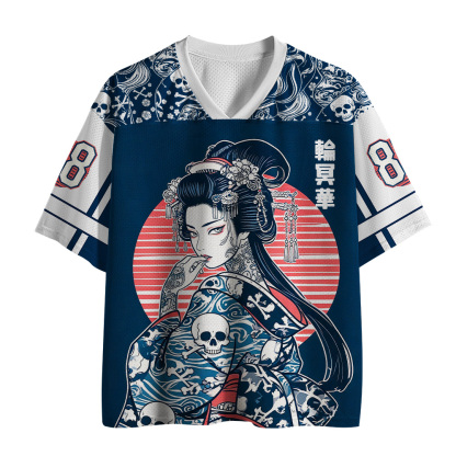 Tokyo-Tiger Skeleton Sun Kimono Mesh Jersey