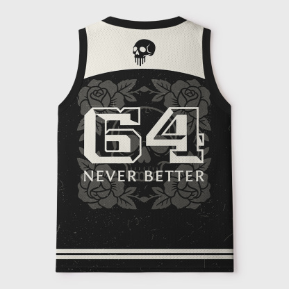 Tokyo-Tiger Never Better Skull Mesh Tank Top