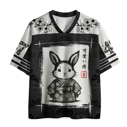 Tokyo-Tiger Ink Painting Samurai Rabbit Mesh Jersey