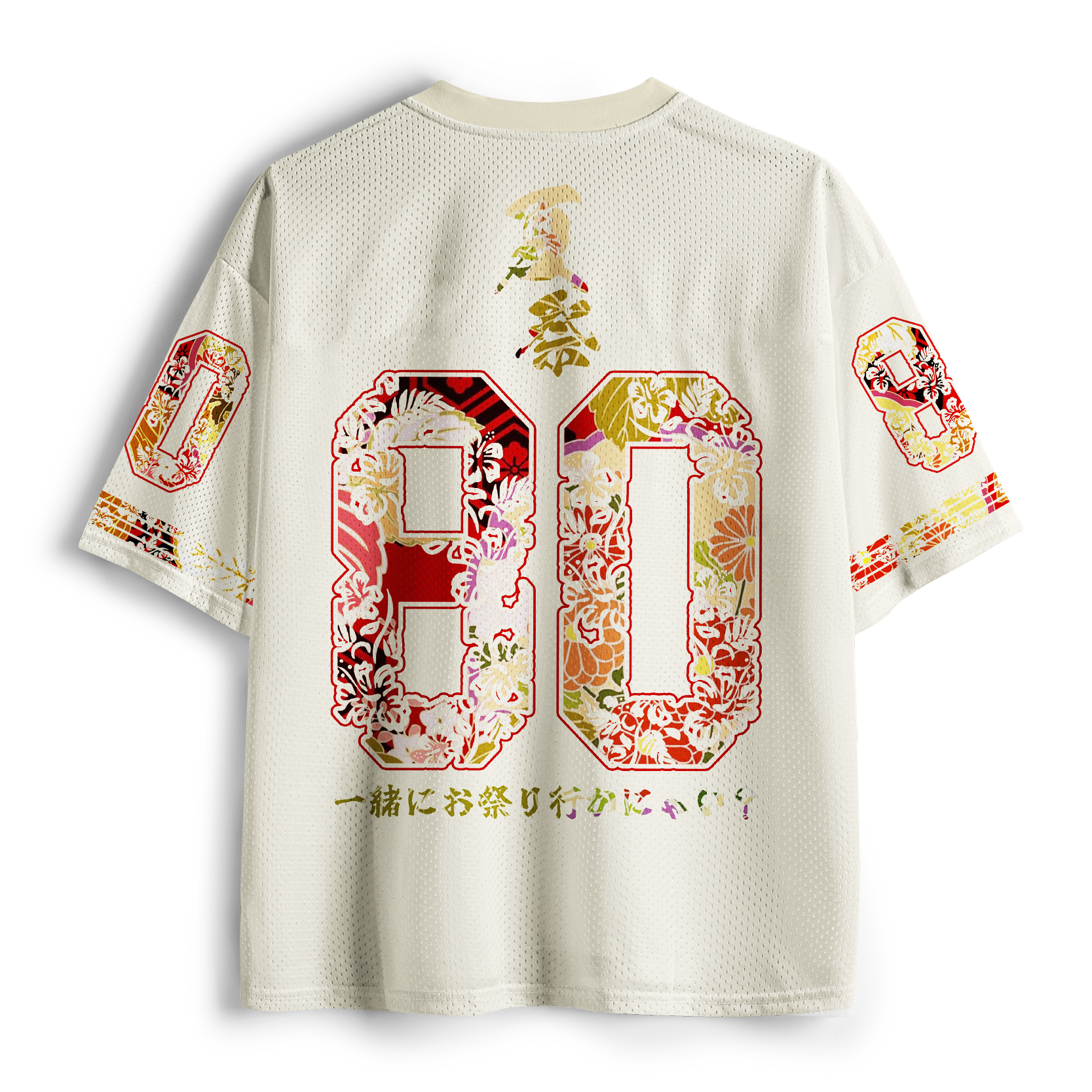 Tokyo-Tiger Festival Lantern Kimono Neko Mesh Jersey