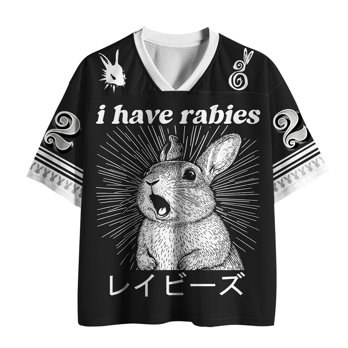 Tokyo-Tiger I Have Rabies Screaming Rabbit Mesh Jersey