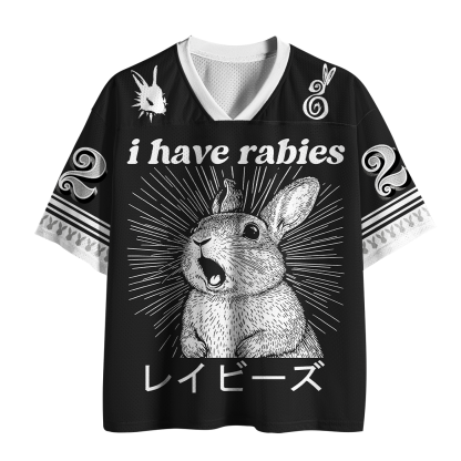Tokyo-Tiger I Have Rabies Screaming Rabbit Mesh Jersey