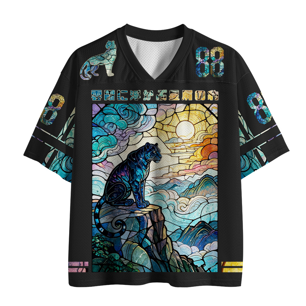 Tokyo-Tiger Sun Panther Glass Art Mesh Jersey