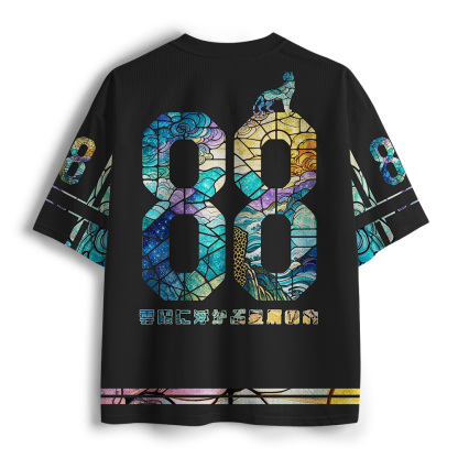 Tokyo-Tiger Sun Panther Glass Art Mesh Jersey