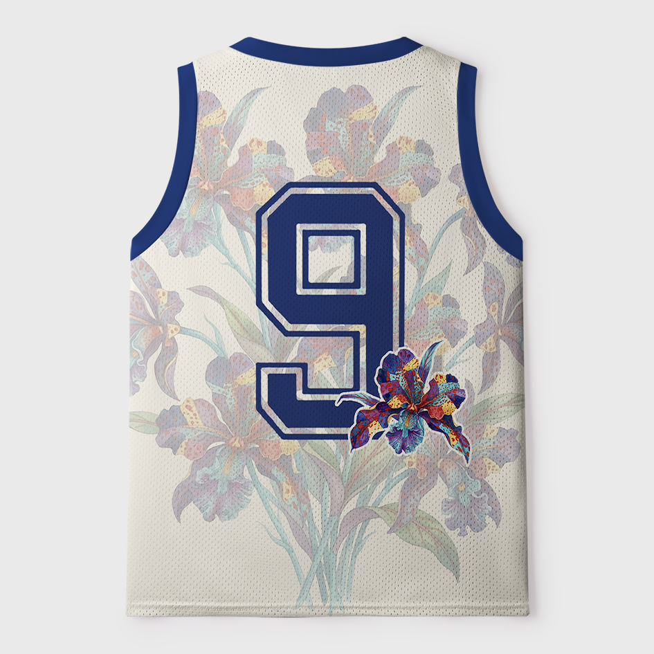 Tokyo-Tiger Vibrant Floral Japanese Steed Mesh Tank Top