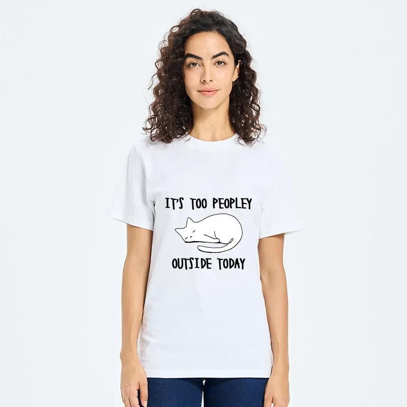 Tokyo-Tiger Funny Meme Quiet Lazy Cat Minimal Line Art Classic T-Shirt