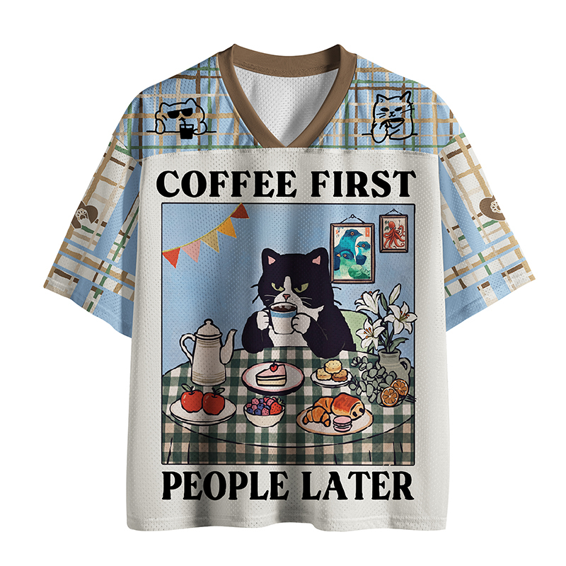 Tokyo-Tiger Coffee First Cat Mesh Jersey