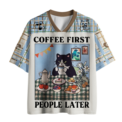 Tokyo-Tiger Coffee First Cat Mesh Jersey