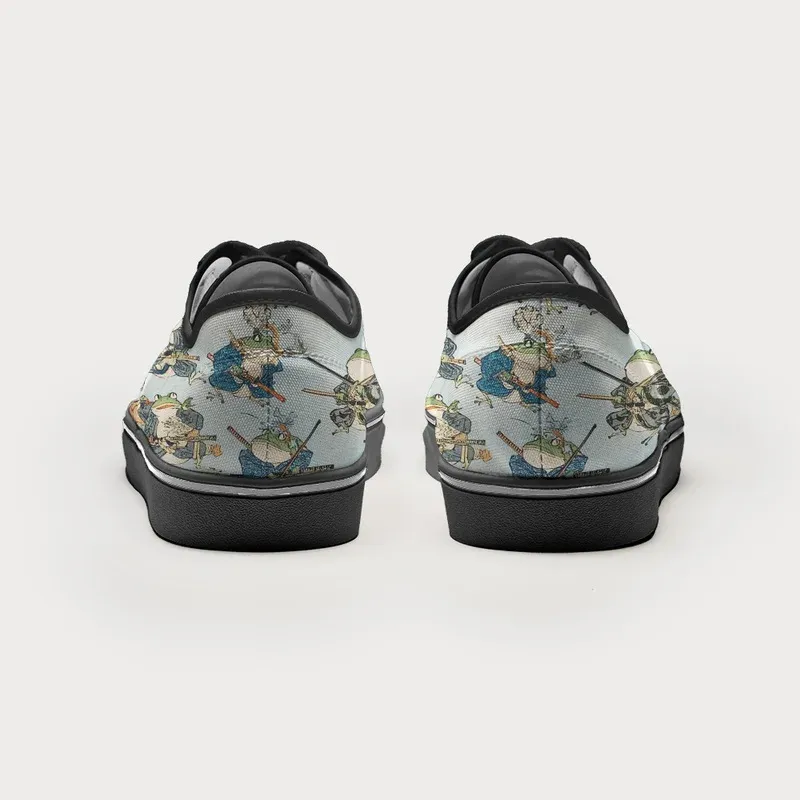 Tokyo-Tiger Frog Samurai Canvas Shoes