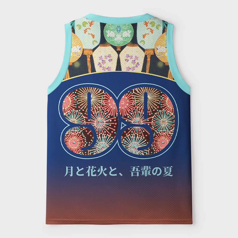 Tokyo-Tiger Tsuki to Hanabi Natsu Matsuri Black Cat Mesh Tank Top