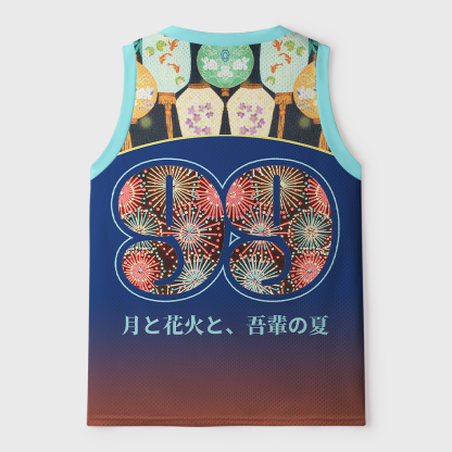 Tokyo-Tiger Tsuki to Hanabi Natsu Matsuri Black Cat Mesh Tank Top