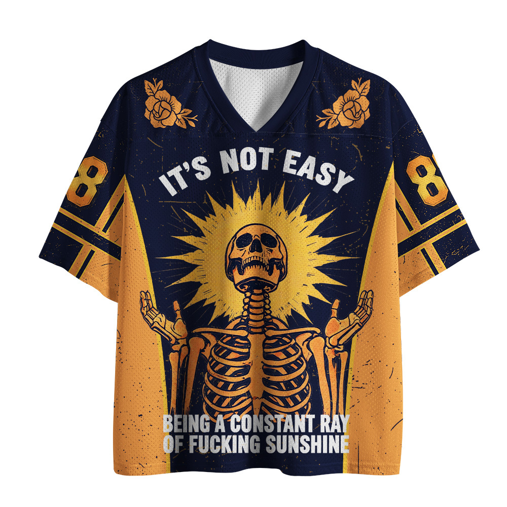 Tokyo-Tiger Shining Funny Skeleton Mesh Jersey