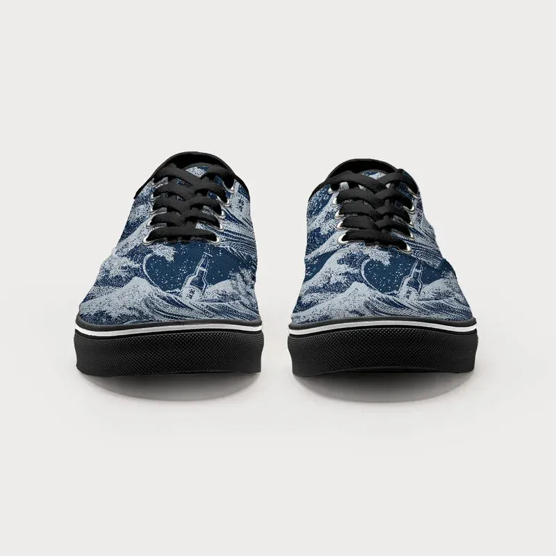 Tokyo-Tiger The Great Wave Off Beer Canvas Shoes