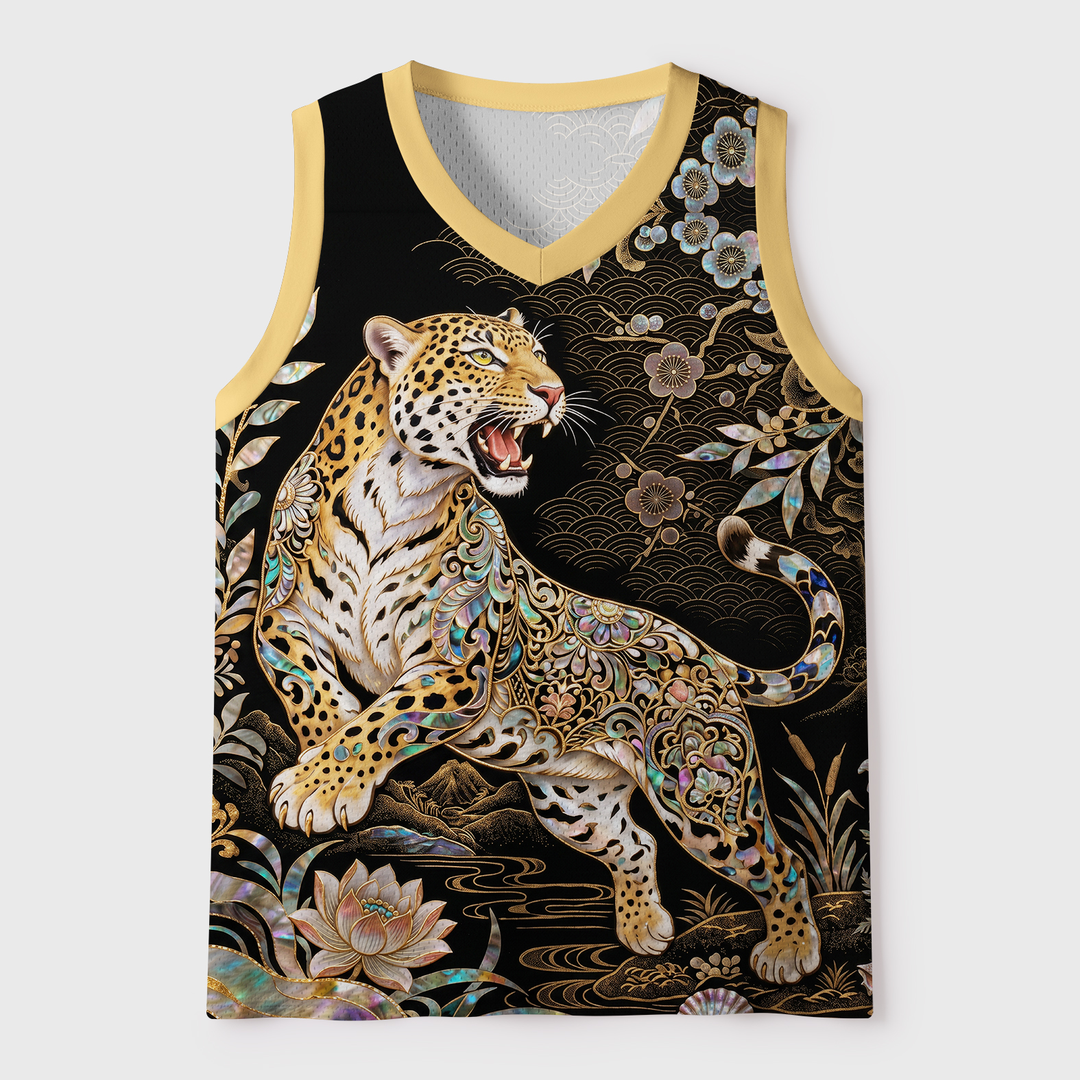 Tokyo-Tiger Roaring Lion Of The Orient Mesh Tank Top