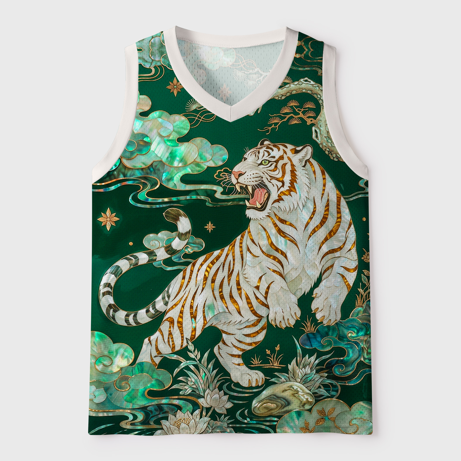 Tokyo-Tiger Mighty Tiger Rises Mesh Tank Top