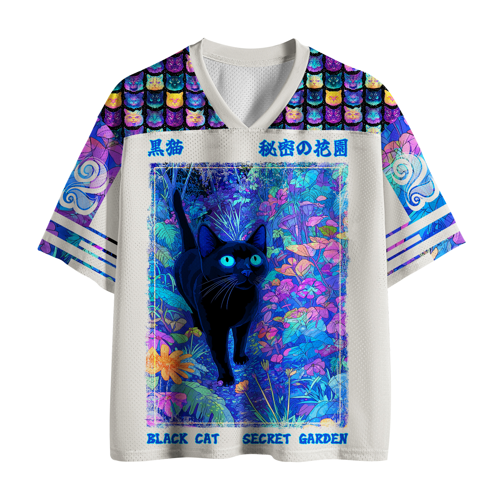 Tokyo-Tiger Cat Of The Secret Garden Mesh Jersey
