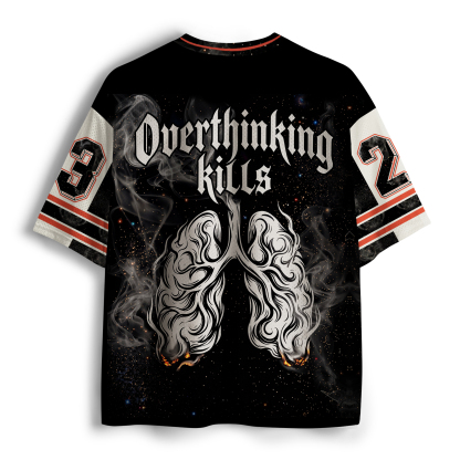 Tokyo-Tiger Funny Skeleton: Overthinking Mesh Jersey