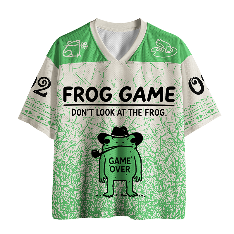 Tokyo-Tiger Don't Look At The Frog Funny Mesh Jersey