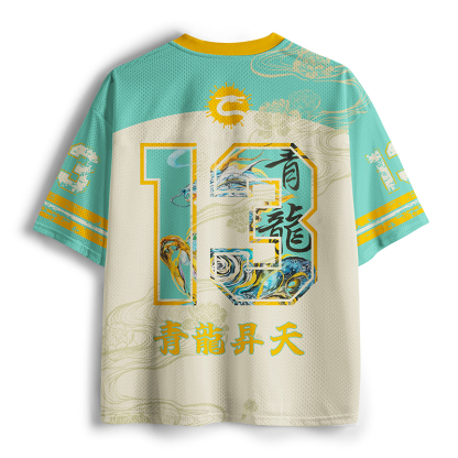 Tokyo-Tiger Azure Dragon Soaring Mesh Jersey