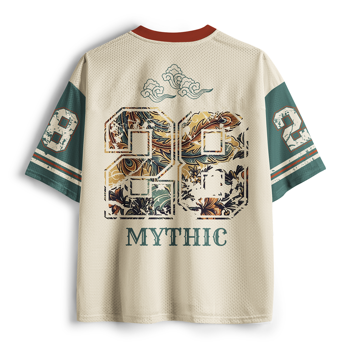 Tokyo-Tiger Mythic Phoenix & Crane Mesh Jersey