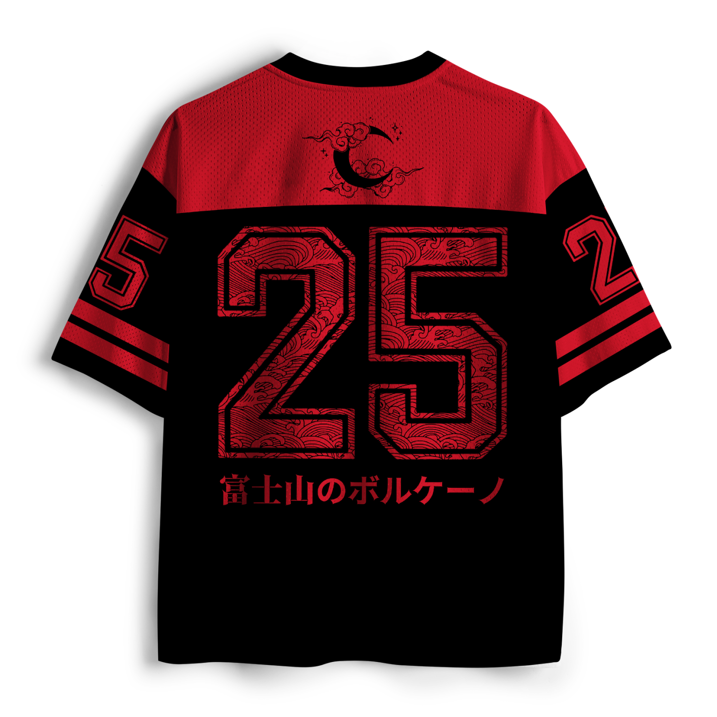 Tokyo-Tiger Fuji Volcano Red Great Wave Higanbana Mesh Jersey