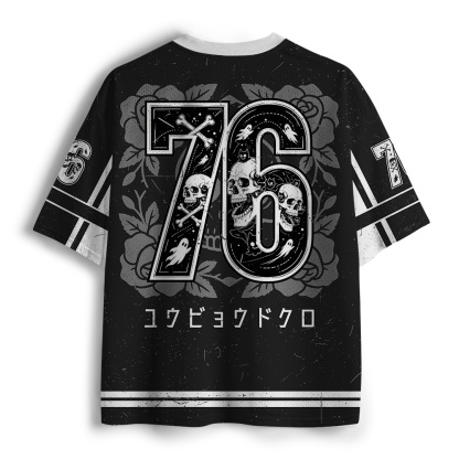 Tokyo-Tiger Ghost Skull Mesh Jersey