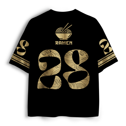 Tokyo-Tiger Ramen Raccoon Japanese Vintage Food Mesh Jersey