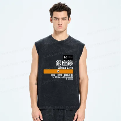 Tokyo-Tiger Ginza Line Japan Washed Tank