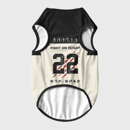 Tokyo-Tiger Woodblock Penguin:Fight Or Flight Pet Jersey