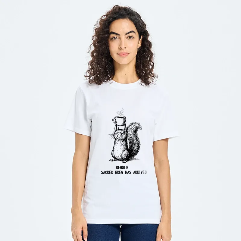 Tokyo-Tiger Squirrel Hold Sacred Coffee Meme Classic T-Shirt